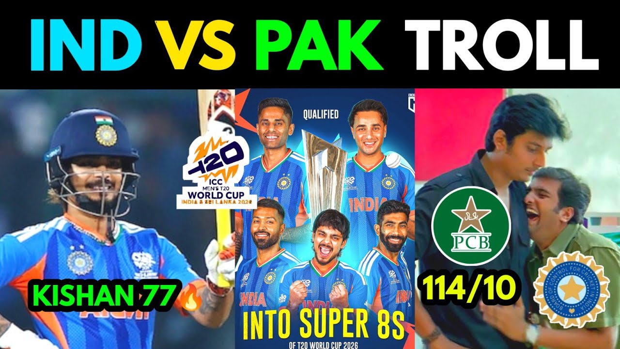 IND VS PAK T20 WC 2026 TROLL | 15TH FEB HIGHLIGHTS 2026 | TOP TROLLS