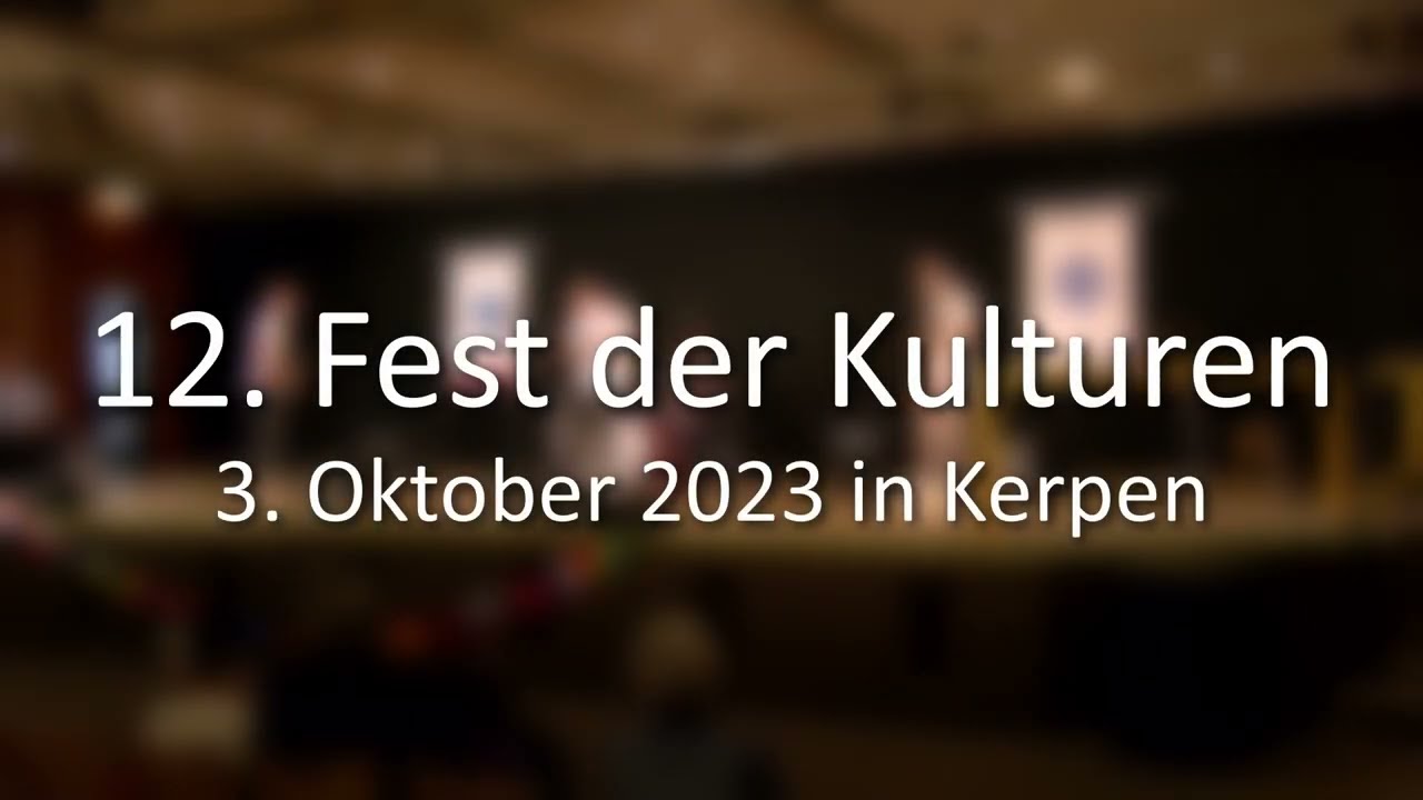 12. FEST DER KULTUREN in Kerpen - 2023