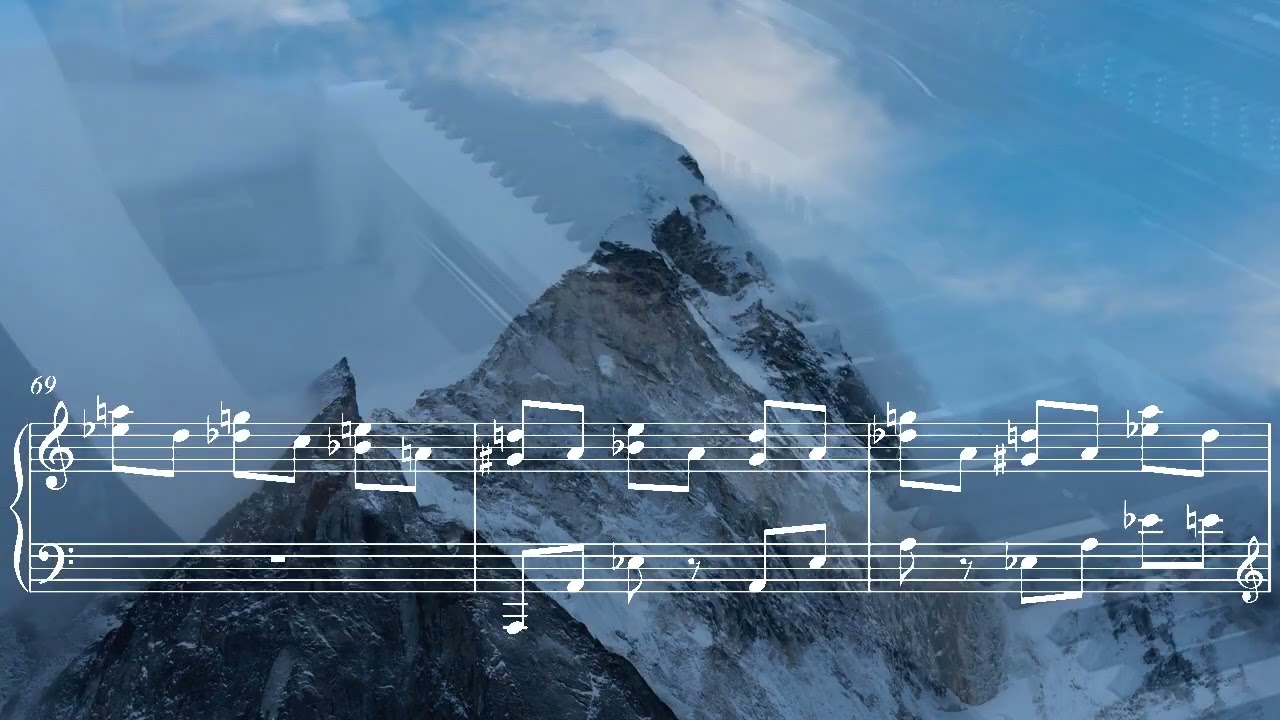 Snowstorm for solo piano (with score) by Christine Donkin