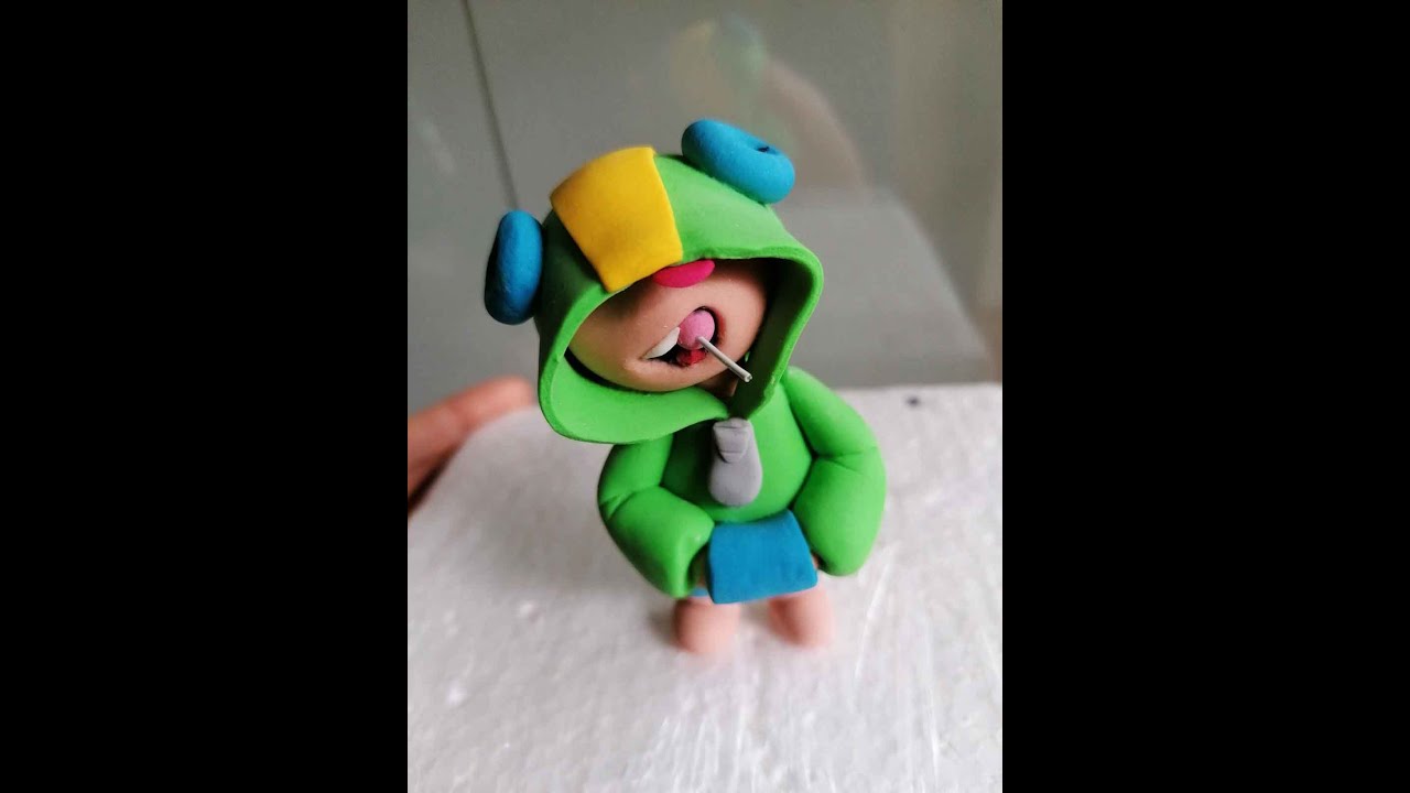 Fondant Leon Brawl Stars cake topper Tutorial - Kako napraviti Leona (igrica Brawl Stars) od fondana