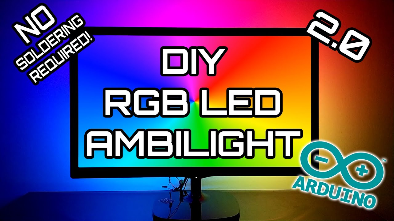 Cheap DIY Arduino Ambilight 2.0 (Revisited) RGB WS2812b LED Full Build & How-To
