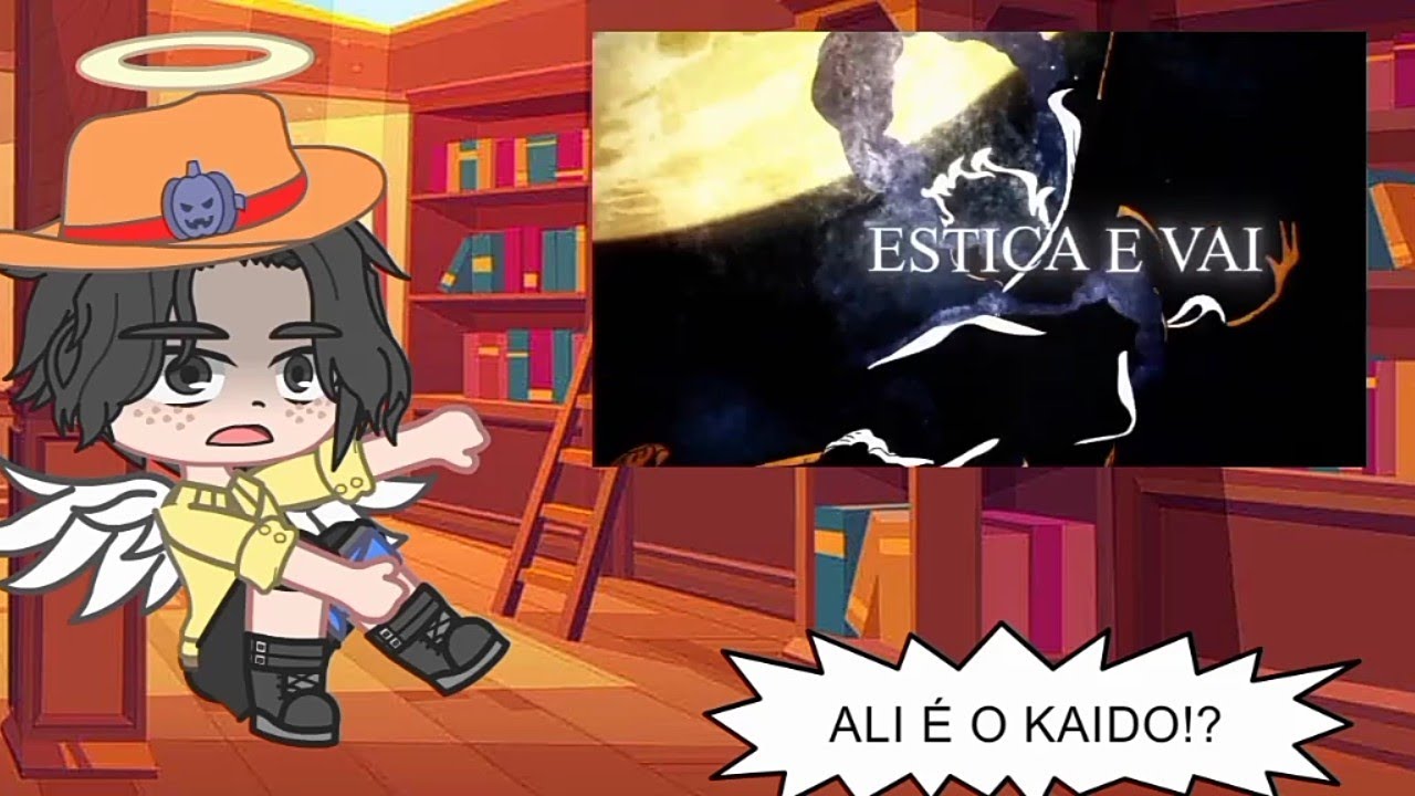 Ace reagindo ao piseiro do Luffy gear 5 (gacha club)