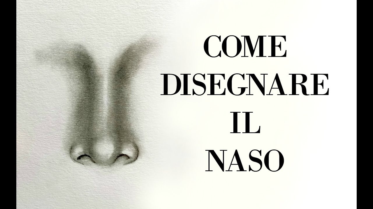 COME DISEGNARE IL NASO ( Lez.n.32 Corso di Disegno) modo facile! How to draw the nose Arte per Te