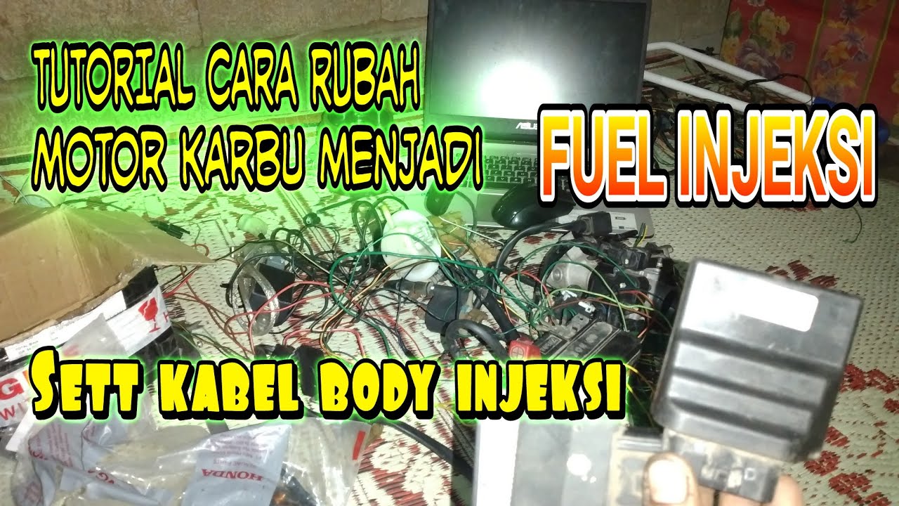tutorial jupiter Z 5tp modif injeksi SET KABEL BODY INJEKSI