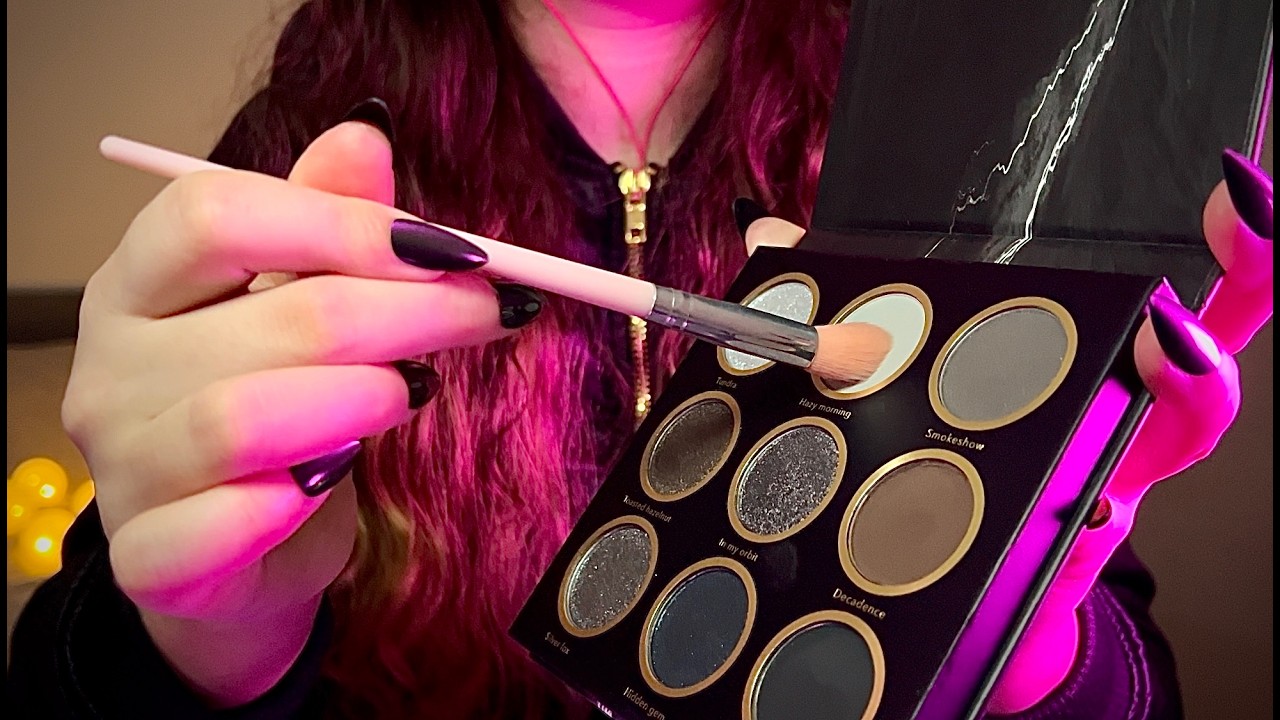 ASMR Doing Your Makeup for a Night Out 🌙 First Person, Layered Sounds - No talking