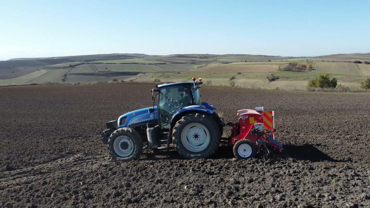 Semina grano 2021 con New Holland ts115a e Gaspardo S.Maria