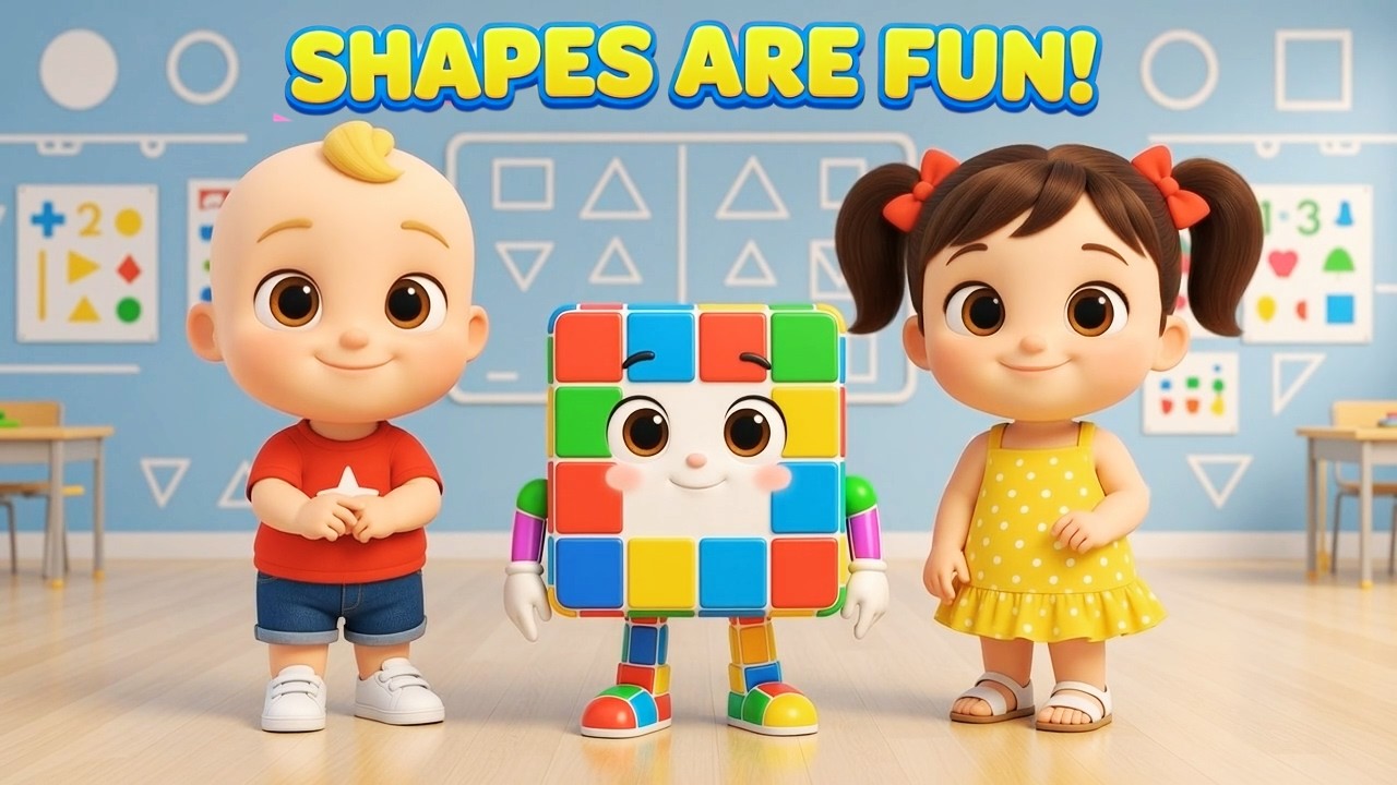 The Shape Parade | Fun Shapes Song for Kids | Learn Circle, Square, Triangle & More!