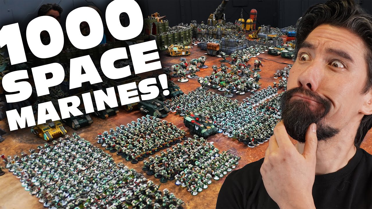 I Instantly Judged the Paint Job of a Full Chapter of Space Marines (1000 Minis) 