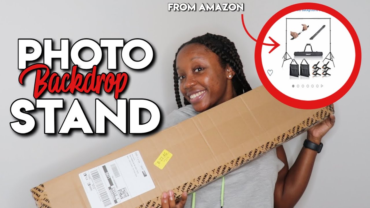 I finally BOUGHT A BACKDROP STAND | Emart Photo Video Studio Background Stand from Amazon Unboxing