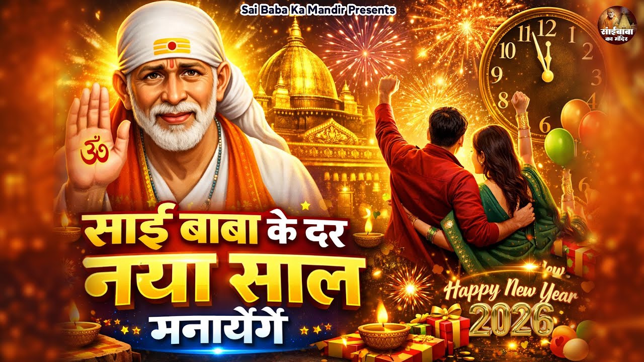 साई बाबा के दर Happy New Year 2026 - Sai Baba Bhajan - New Sai Bhajan - Sai Baba Ka Mandir - #Sai