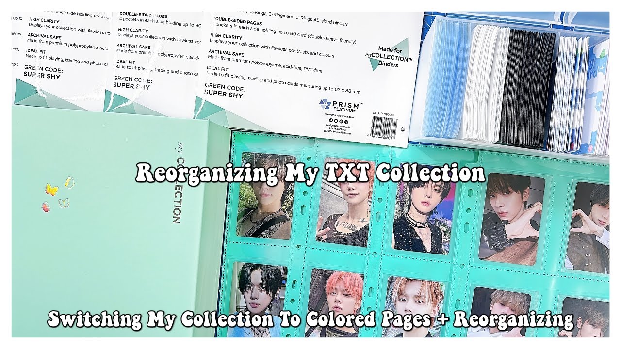 Reorganizing My TXT Collection ✰ Switching My Collection To Colored Pages + Reorganizing