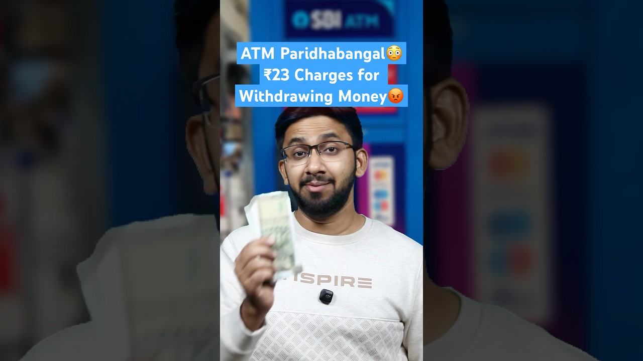 Банкомат Paridhawangal😳 Комиссия за снятие денег ₹23😡