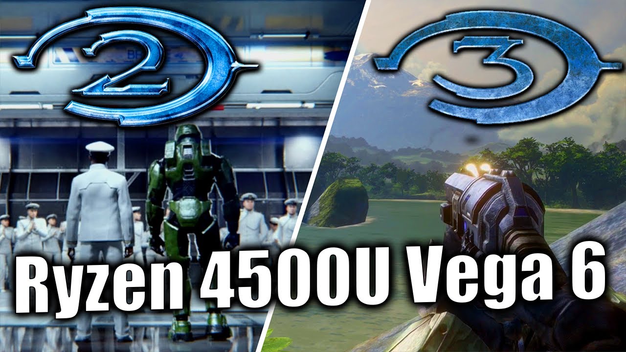 Ryzen 4500U Vega 6 - Halo 2 - Halo 3 - Gameplay Test - Lenovo Ideapad 5