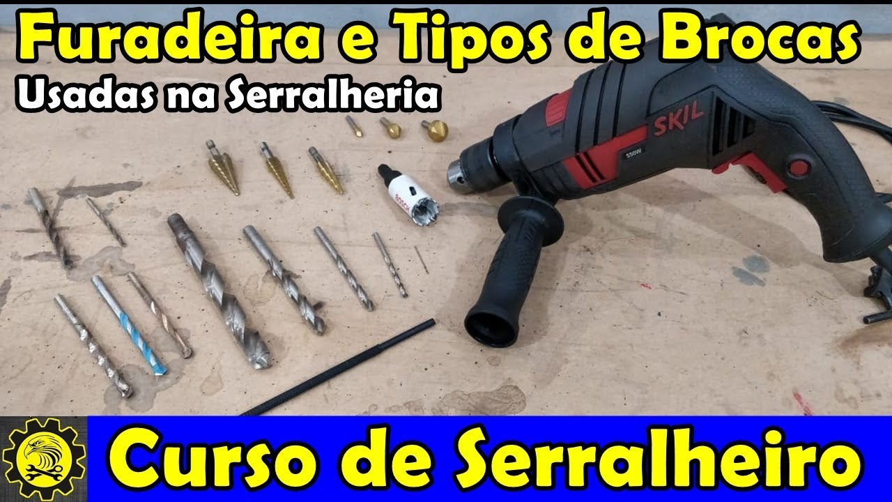 Curso de Serralheiro 08 / Furadeira e Furações / Curso de Serralheria