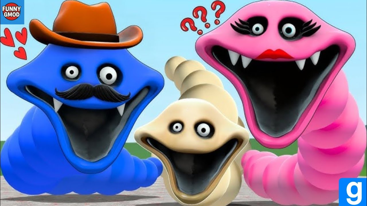 ROBLOX HUNGRY WORM FOUND HIS FAMILY, DADDY & MOMMY In Garry's Mod