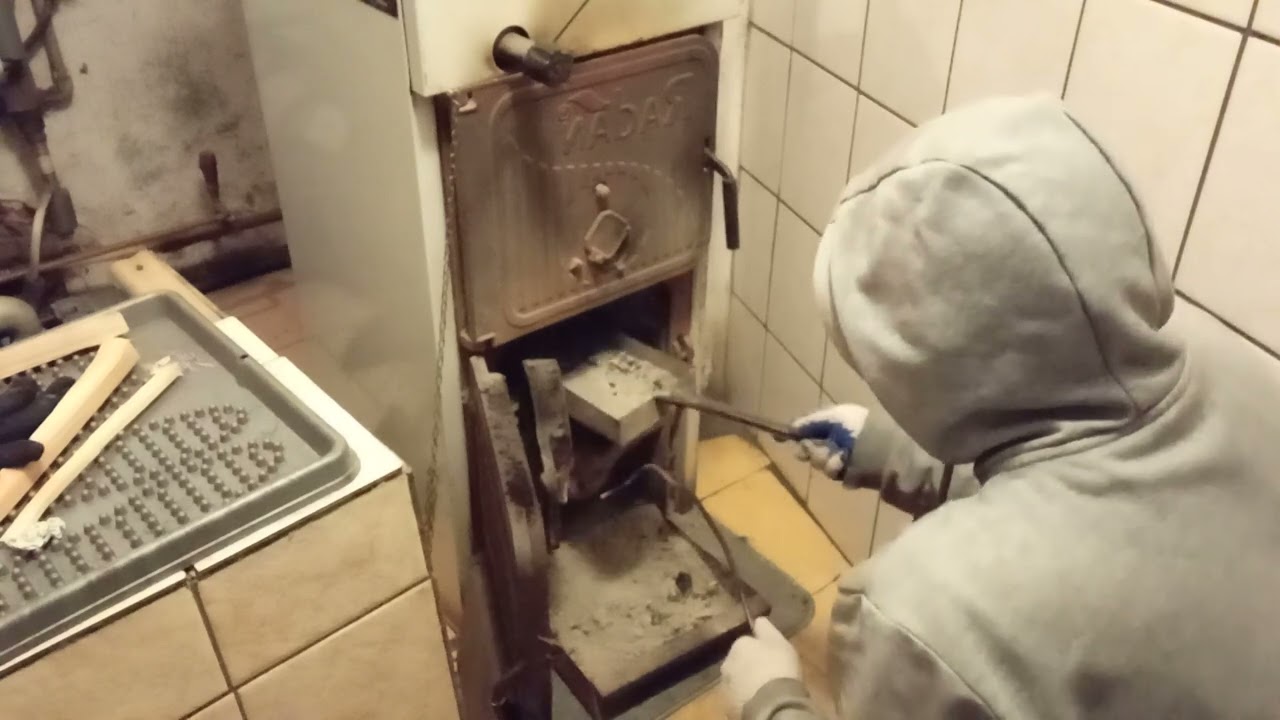 Palenie od góry.Polski węgiel nie chce się palić.Tragedia.
