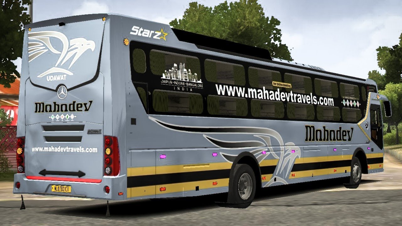 New bussid edit TATA BS-6 MAHADEV Bus Mod in Bus Simulator Indonesia | Released 🔥 | #bussid #bus