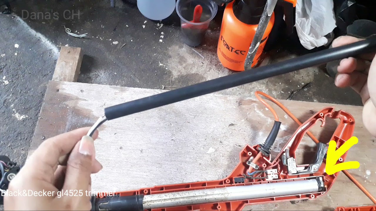 Repair Black&Decker Motor Trimmer Cara Service Dinamo Alat Potong Rumput Black&Decker GL4525