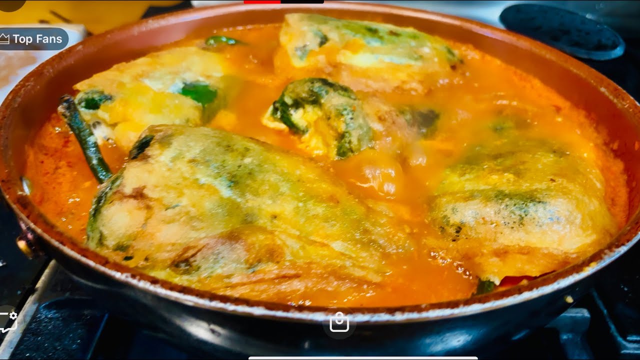 Chiles Rellenos En Salsa De Tomate #cocinaconsabor#mexicancuisine #delicious  #chilesrellenos