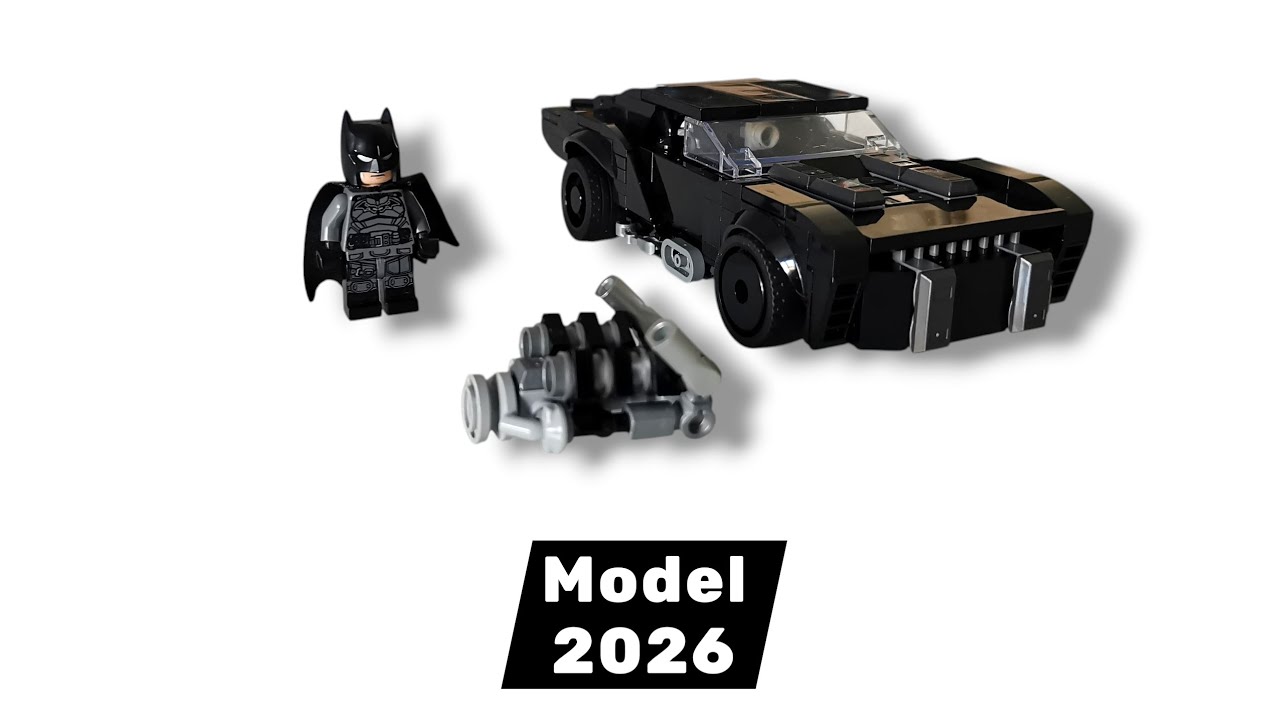The Batman Batmobile Lego moc - video tutorial 