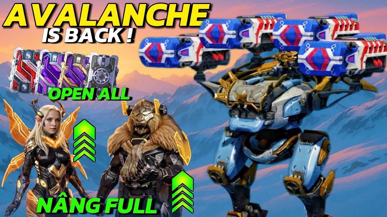Bagliore Avalanche — Скидка 40% на улучшение пилота и открытие всех оставшихся карт | War Robots