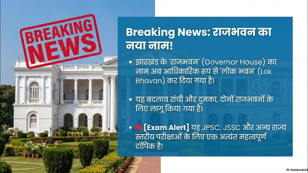 JHARKHAND CURRENT AFFAIRS|JSSC|JPSC| झारखंड के सभी परीक्षाओं के लिए महत्वपूर्ण
