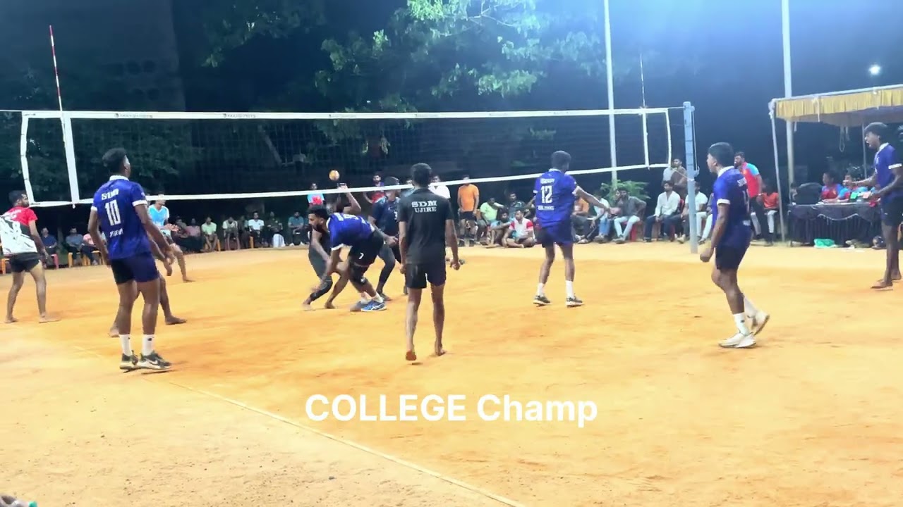 Interesting set-4 || Hassan vs SDM Mangalore || (24-23) #volleyball #dasaracelebration 