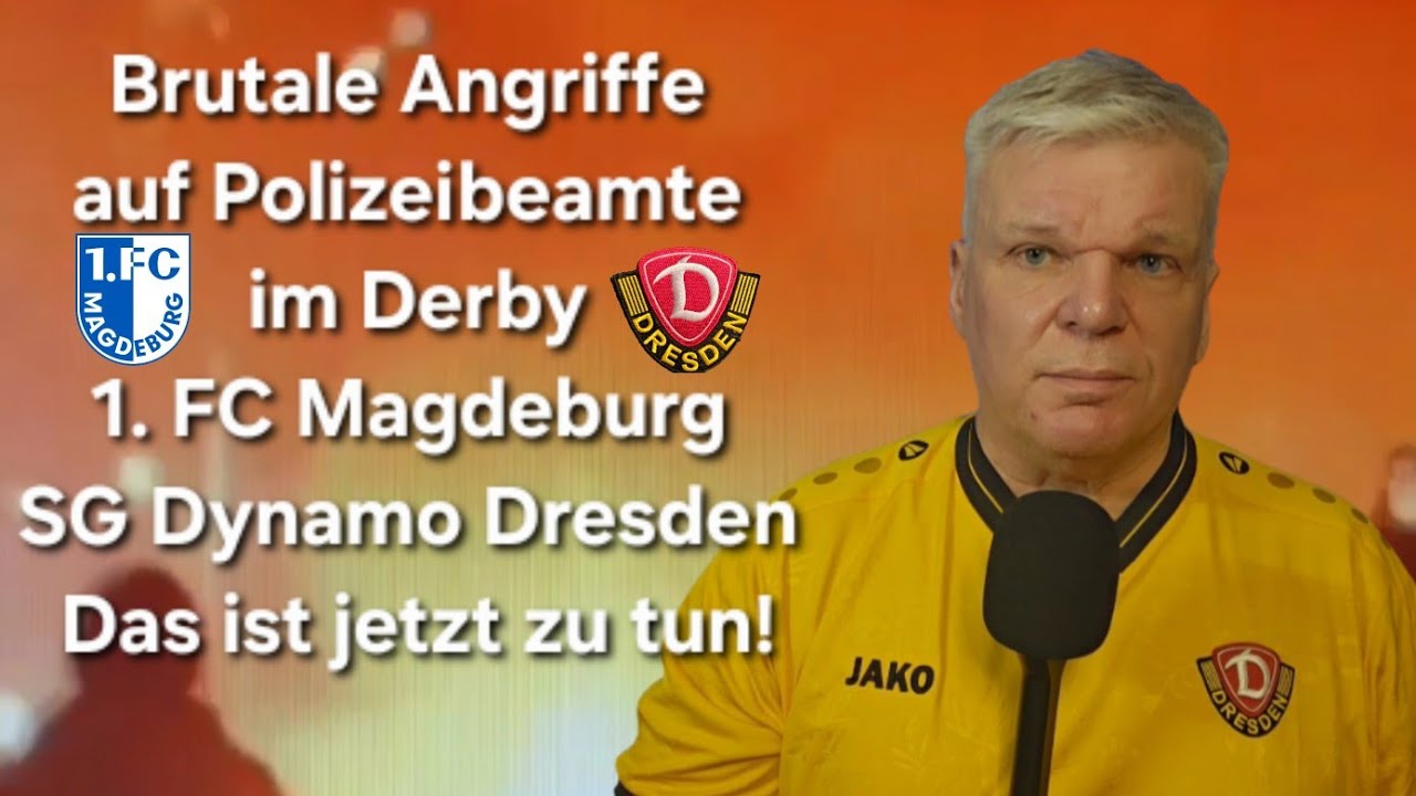 Magdeburg – Dynamo Dresden: Mordbrennerbanden verletzten 70 Polizisten. Was jetzt passieren muss!