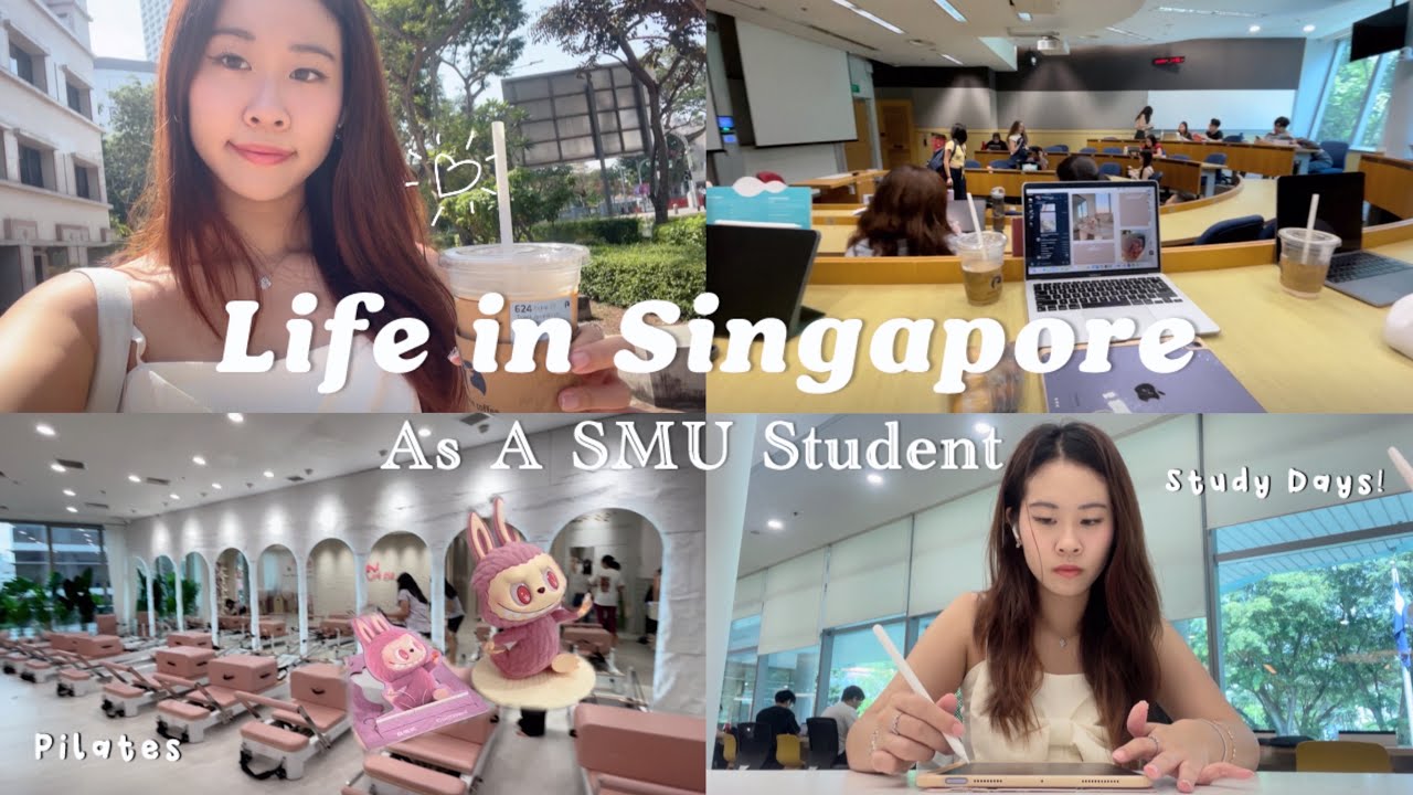 Life in Singapore as a SMU Student🇸🇬📚 | Mid-Sem Study Days, Pilates & Chill Hangout with Friends