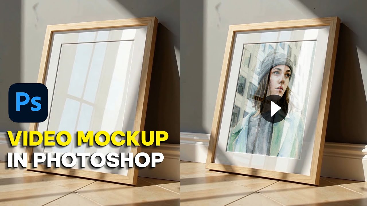 Create photo frame animation in Photoshop | Photoshop Mockup Tutorial