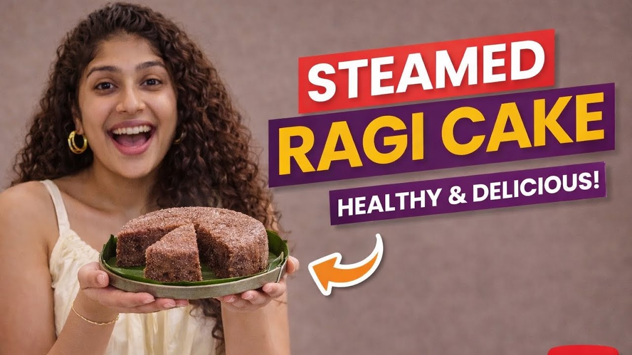 RAGI CAKE🍪|NO OVEN❌NO AIRFRYER ❌ആവിയിൽ വേവിച്ച കേക്ക് |STEAMED CAKE😍 #ragicake #cooking #youtube