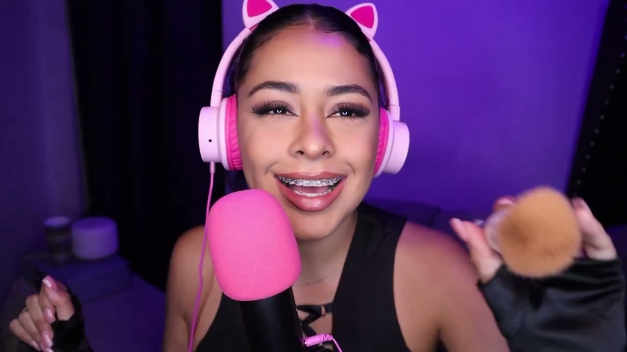 ASMR español TOCANDO TU CARITA + MOUTH SOUNDS