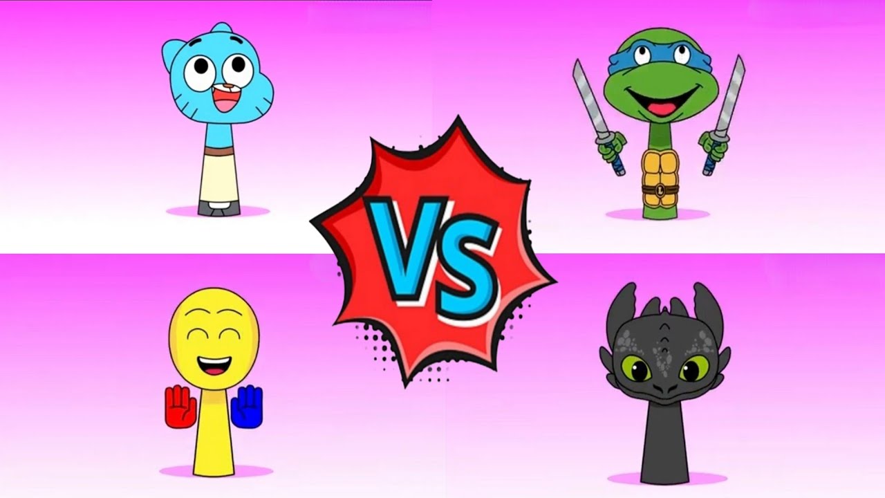 🎮 Incredibox Sprunki OC : Player VS Toothless VS Leonardo VS Gumball | Tiles Hop