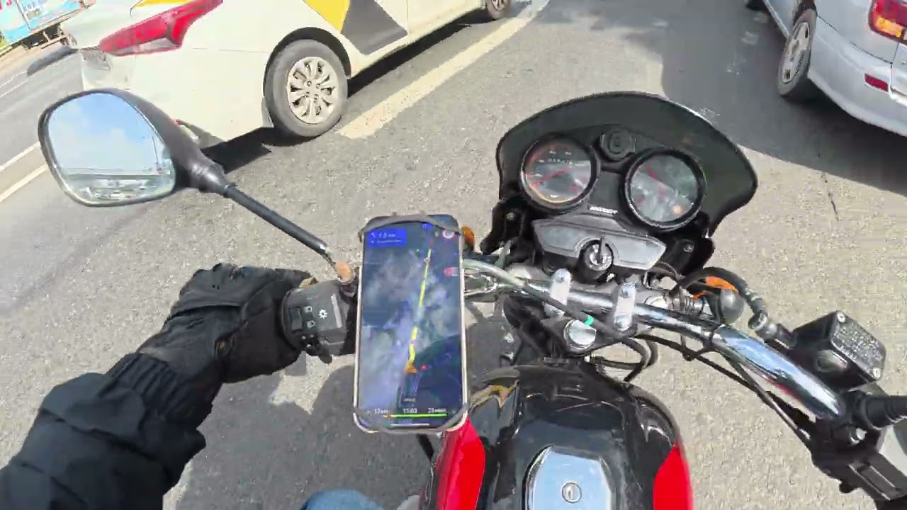 На BAJAJ BOXER 150X по Москве с микрофоном, после HONDA CBR 600RR часть 2
