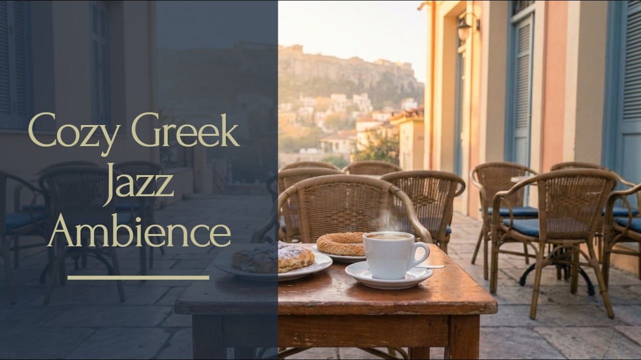 Greek Island Jazz Café | Relaxing Mediterranean Coffee Jazz