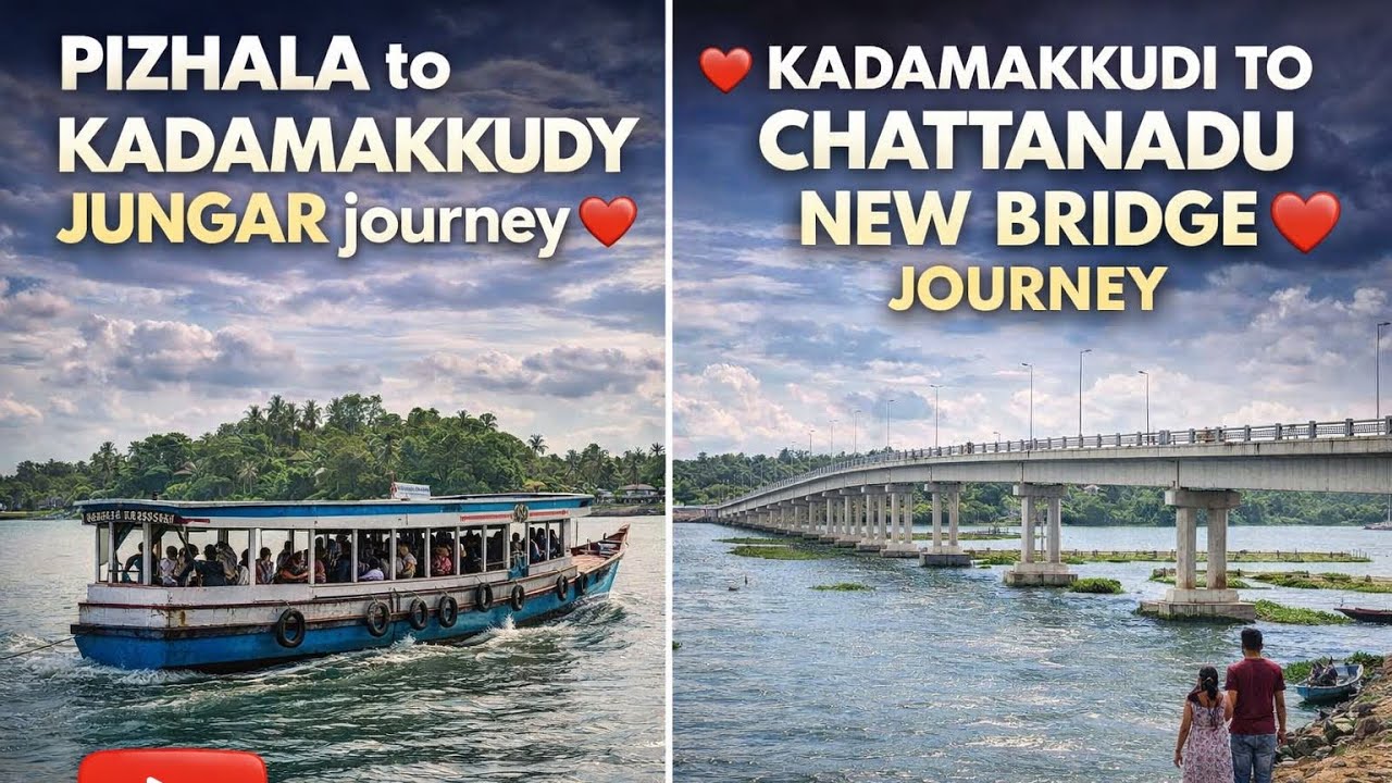 PIZHALA to KADAMAKKUDY JUNGAR journey ❤️and ❤️KADAMAKKUDI TO CHATTANADU NEW BRIDGE ❤️JOURNEY