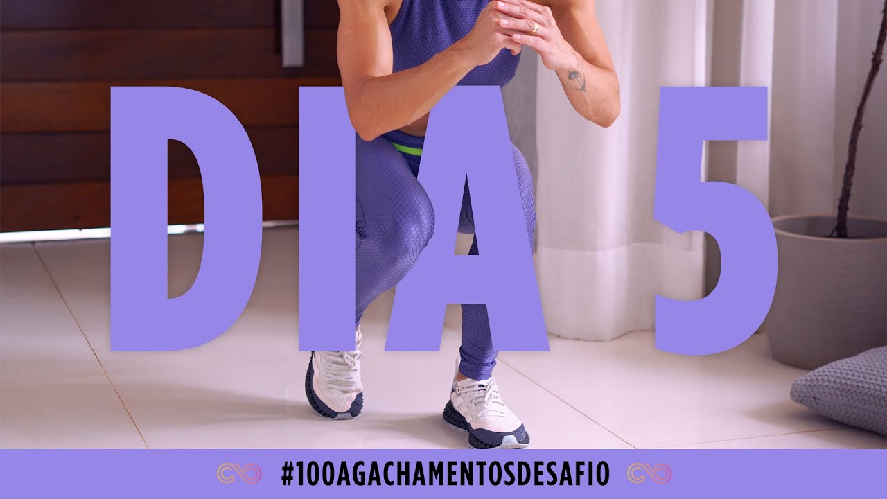 100 agachamentos por dia para endurecer as pernas , bumbum e acabar com celulite - Carol Borba