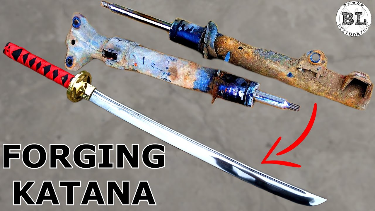 Изготовление KATANA из гигантского амортизатора