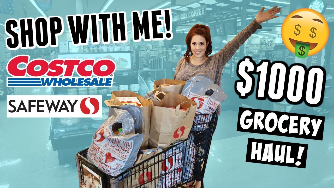 ОГРОМНЫЙ ежемесячный поход за продуктами со мной + поездка в Costco | Поездка за продуктами для б...