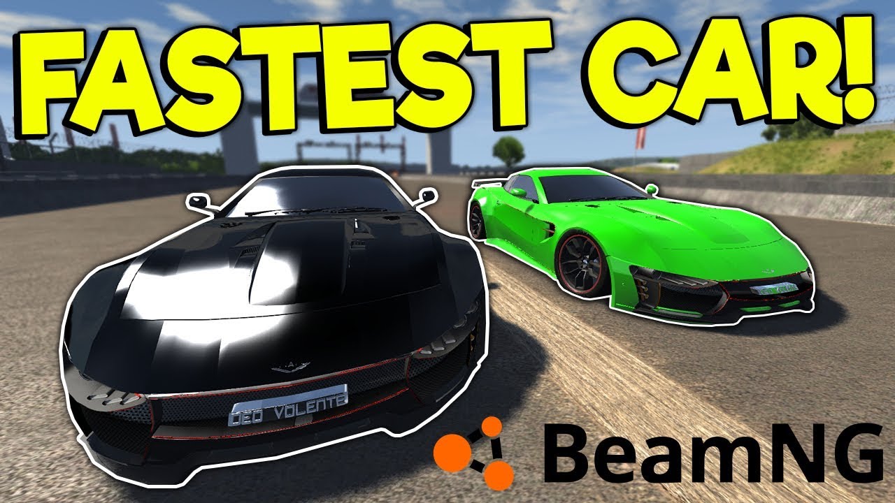 DRAG RACING THE WORLDS FASTEST CAR! - BeamNG Gameplay & Crashes - Car Crash Game