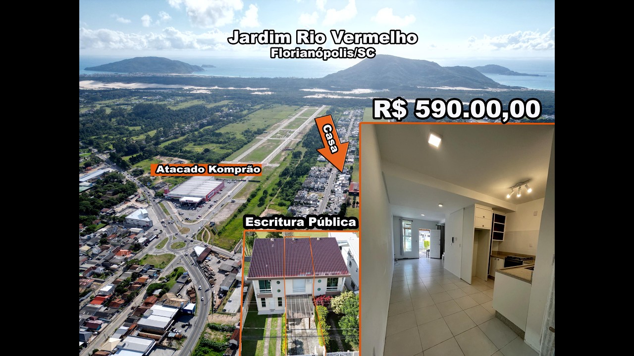590.000,00 BRL - Sobrado geminado no Jardim Rio Vermelho - Florianópolis/SC 2026