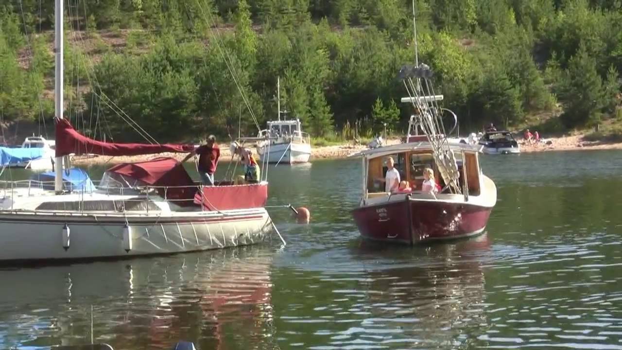 Sailing to Lehmäsaari, Kotka, Finland