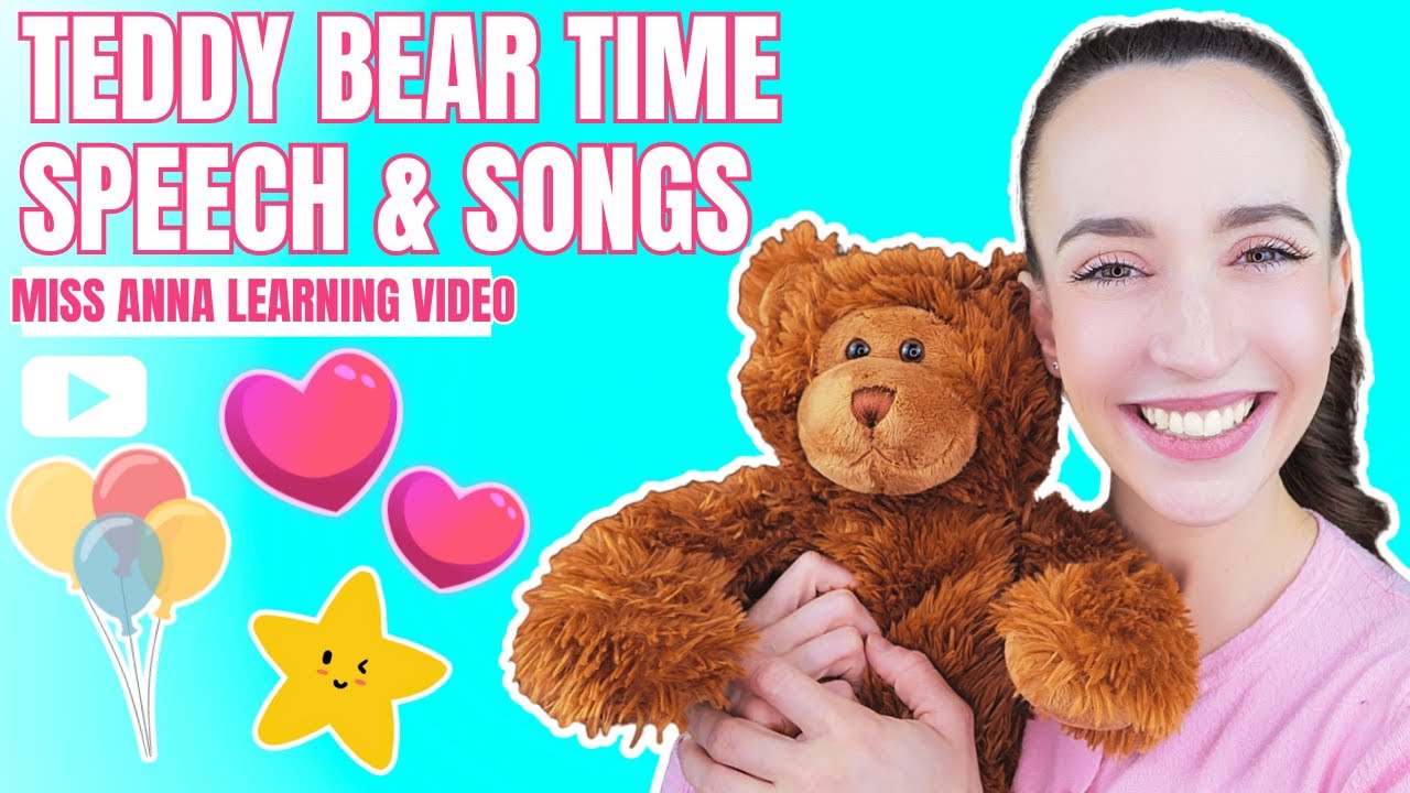 🧸 Учимся говорить с Тедди: веселые песенки, фонетика и первые слова! Развивающие видео для малышей!