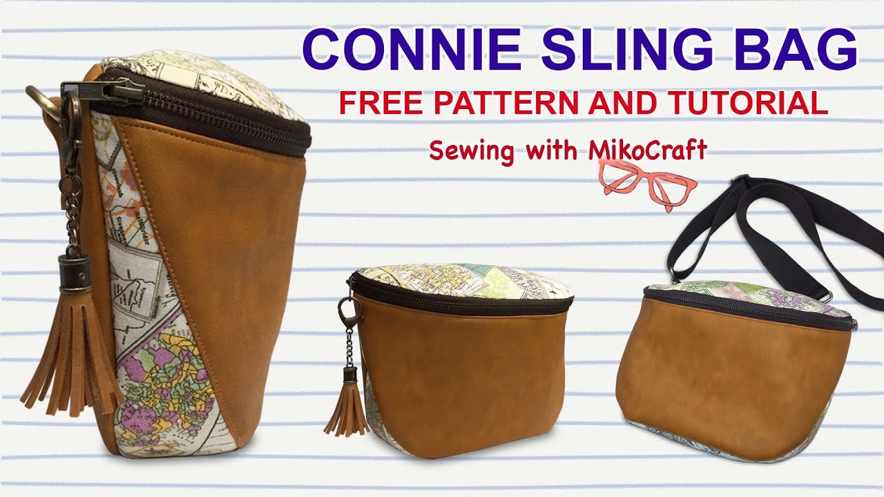 Connie Sling Bag Tutorial - DIY Tas Selempang Gembul Imut - Bag Making with Miko Craft