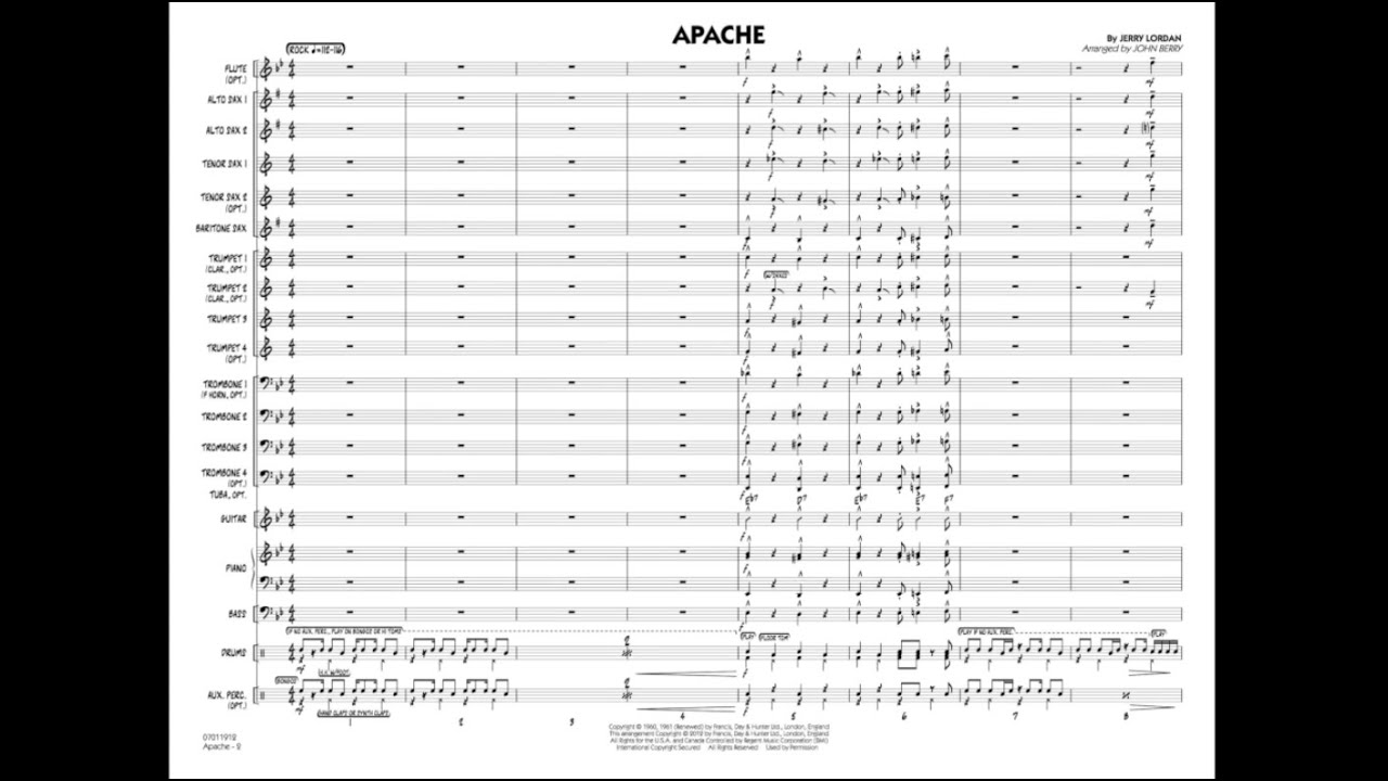 Apache by Jerry Lordan/arr. John Berry
