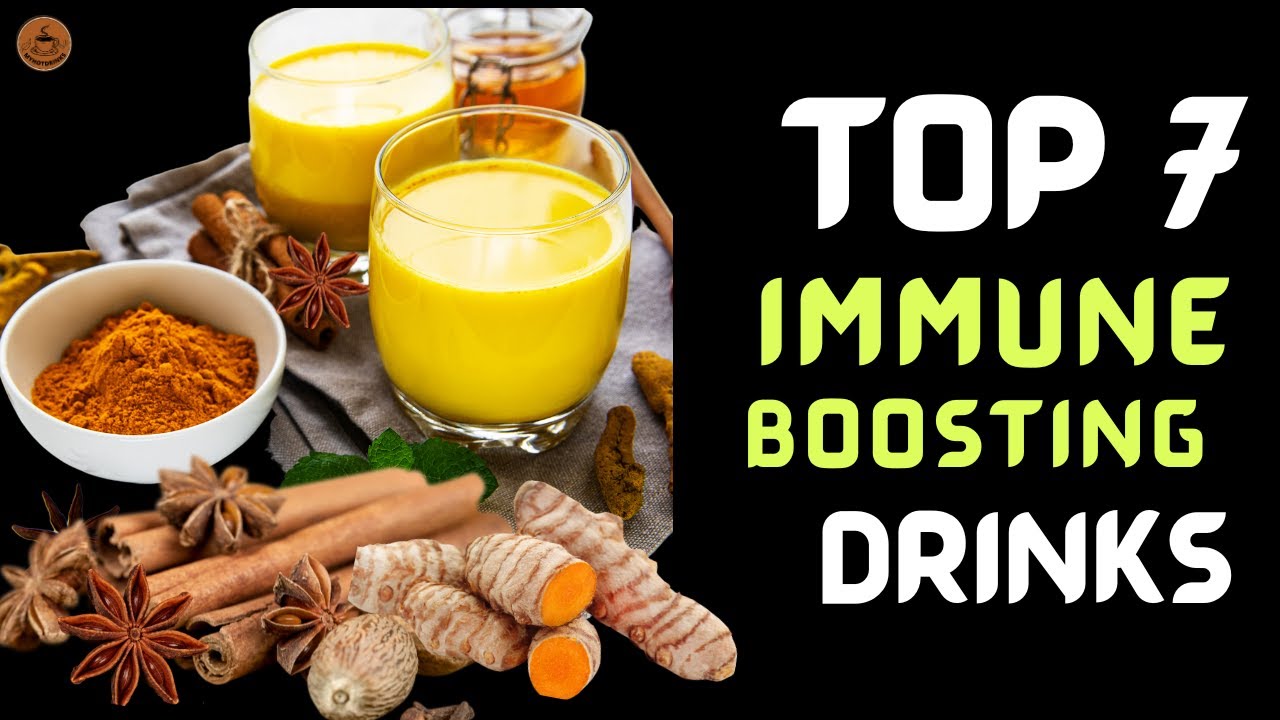 Top 7 Immune-Boosting Drinks to Improve Your Wellness. Healthy drinks.