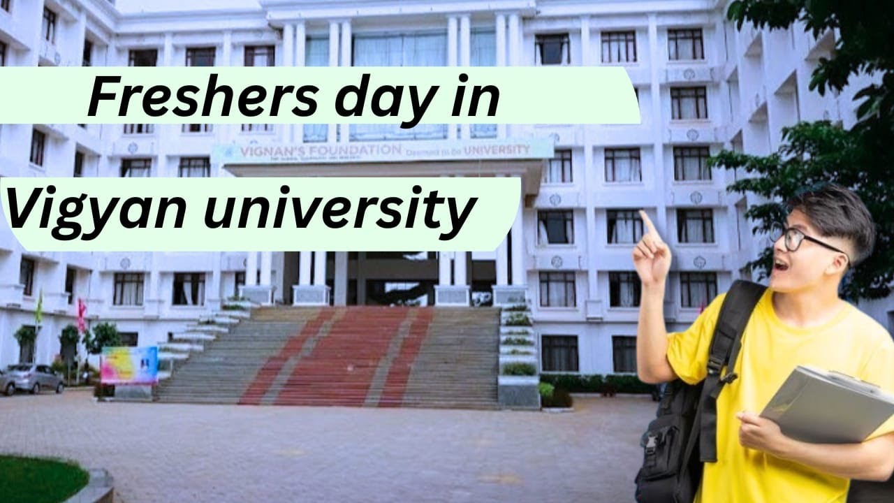 Freshers day in vignan university 2025