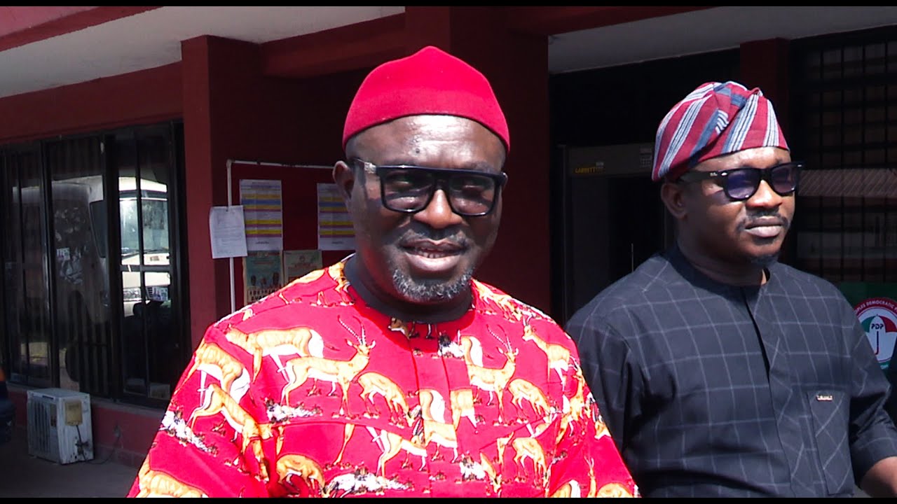 New PDP National Secretary Udeh Okoye Resumes Office At The National Secretariat In Abuja