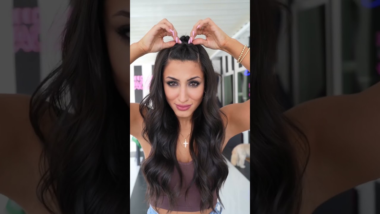 Простая праздничная прическа🔥🔥🔥 #легкаяприческа #прически #урокипричесок #лайфхакдляволос #милыеп...