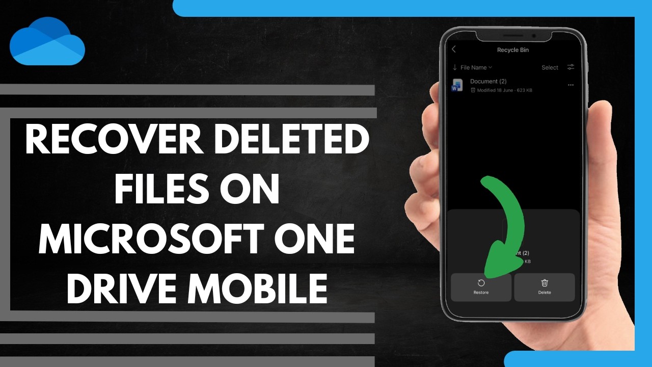 How To Recover Deleted Files On Microsoft One Drive Mobile
